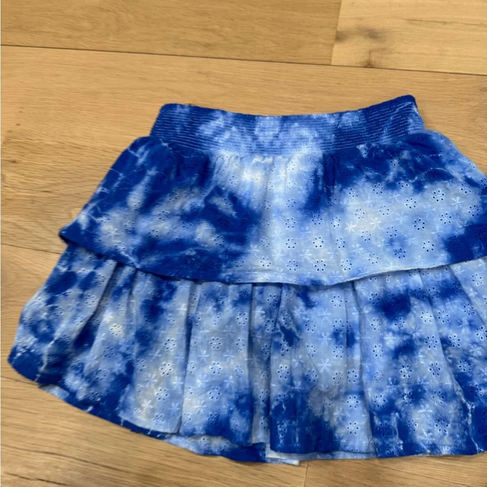 Blue Tie-Dye Girl's Skirt